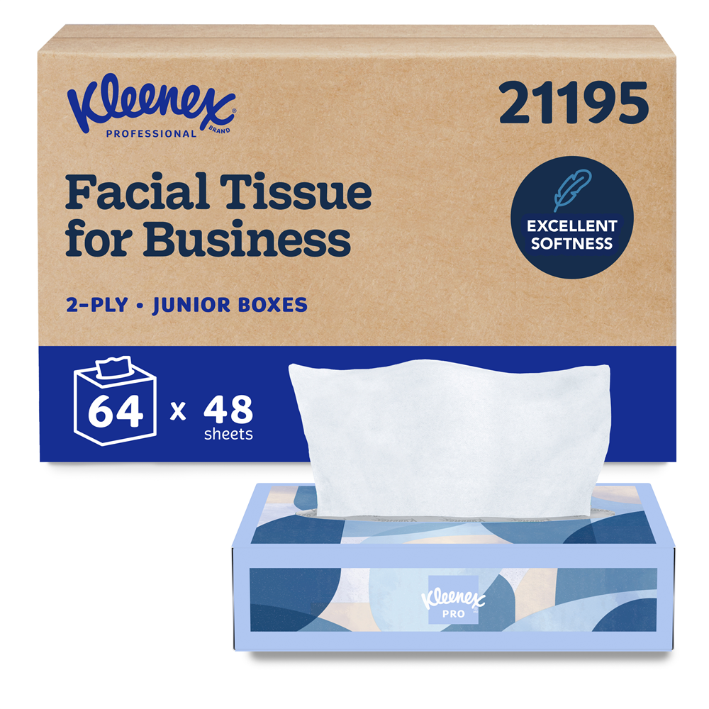 Kleenex® Comfort Touch™ 2-Ply Facial Tissue Flat Box (48 Tissues